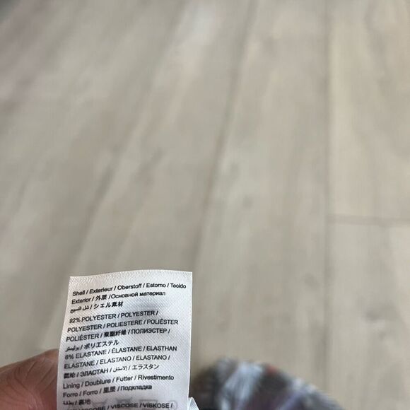 Anthropologie Farm Rio Tropical Maxi Skirt Mesh Lined Black White Multi size M - Picture 6 of 9